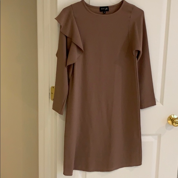 WUKOgals modest mocha dress size 0 - Picture 2 of 6